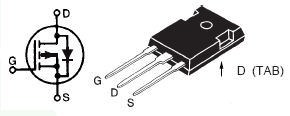 IXTH44P15T, Силовой P-канальный MOSFET-транзистор 